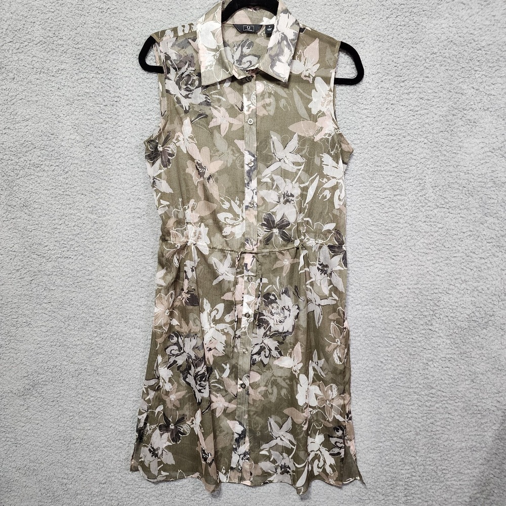 G by Giuliana Womens Cover Up Size Medium Waist Drawstring‎ Button NEW
